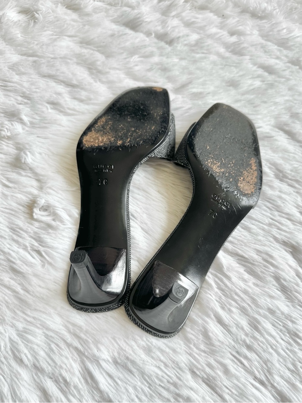 Vintage Gucci Tom Ford Monogram Kitten Heels - Picture 7 of 7
